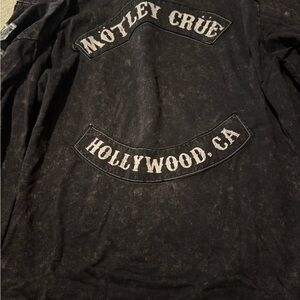 Motley Crue men’s xl Black Graphic Men's Jacket Hollywood, California